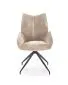 Krzesło tapicerowane K553 beżowe obracane na metalowych nogach I sklep meblowy MIRAT. styl LOFT