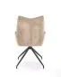 Krzesło tapicerowane K553 beżowe obracane na metalowych nogach I sklep meblowy MIRAT. styl LOFT
