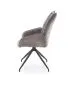 Krzesło tapicerowane K553 szare obracane 360° I sklep meblowy MIRAT. styl LOFT