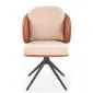Krzesło tapicerowane K554 brązowe/beżowe obracane o 180° I sklep meblowy MIRAT. styl LOFT