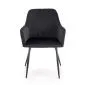 Krzesło tapicerowane K558 VELVET czarne do jadalni I sklep meblowy MIRAT.