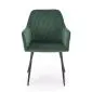 Krzesło tapicerowane K558 VELVET zielone na metalowych nogach I sklep meblowy MIRAT.