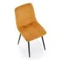Krzesło tapicerowane K560 musztardowe na metalowych nogach I sklep meblowy MIRAT. styl LOFT