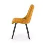 Krzesło tapicerowane K561 musztardowe na metalowych nogach I sklep meblowy MIRAT. styl GLAMOUR, LOFT