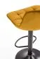 Hoker H-95 musztardowy z regulacją wysokości I sklep meblowy MIRAT. styl GLAMOUR