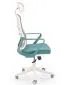 Fotel biurowy VESUVIO 2 turkusowy/biały z regulowanym zagłówkiem I sklep meblowy MIRAT.