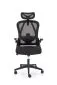 Fotel biurowy NEGRO czarny z regulowanym zagłówkiem I sklep meblowy MIRAT.