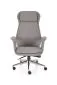 Fotel biurowy KEVIN szary tapicerowany I sklep meblowy MIRAT.