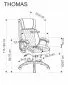 Fotel biurowy THOMAS czarny do gabinetu I sklep meblowy MIRAT.
