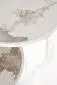 Zestaw 2 stolików INES beżowy marmur/biały w stylu glamour I sklep meblowy MIRAT. styl GLAMOUR