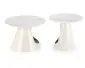 Zestaw 2 stolików kawowych OSARIO biały marmur z legowiskiem I sklep meblowy MIRAT. styl GLAMOUR