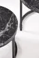 Zestaw 2 stolików OREO czarny marmur na metalowej podstawie I sklep meblowy MIRAT. styl LOFT