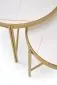 Zestaw 2 stolików FATIMA biały marmur/złoty w stylu glamour I sklep meblowy MIRAT. styl GLAMOUR