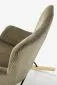 Fotel bujany BELMIRO oliwkowy na drewnianych płozach I sklep meblowy MIRAT.
