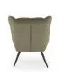 Fotel tapicerowany BYRON oliwkowy loftowy I sklep meblowy MIRAT.