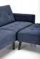 Sofa rozkładana CORNELIUS niebieska na drewnianych nogach I sklep meblowy MIRAT.