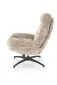 Fotel DARIO beżowy z podnóżkiem tapicerowany I sklep meblowy MIRAT.