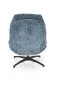 Fotel DARIO niebieski z podnóżkiem tapicerowany I sklep meblowy MIRAT.