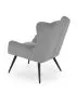 Fotel tapicerowany BYRON szary do salonu I sklep meblowy MIRAT.