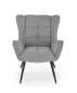 Fotel tapicerowany BYRON szary do salonu I sklep meblowy MIRAT.