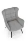 Fotel tapicerowany BYRON szary do salonu I sklep meblowy MIRAT.