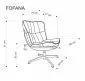 Fotel tapicerowany FOFANA kremowy obracany 360° I sklep meblowy MIRAT.