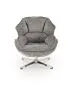 Fotel tapicerowany GUIDO szary obrotowy 360° I sklep meblowy MIRAT.