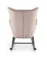 Fotel bujany BAZALTO VELVET beżowy welurowy I sklep meblowy MIRAT.