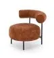 Fotel HAZARD cynamonowy niski I sklep meblowy MIRAT.