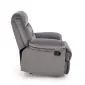 Fotel rozkładany DRAGER VELVET szary z wysuwanym podnóżkiem I sklep meblowy MIRAT.