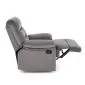 Fotel rozkładany DRAGER VELVET szary z wysuwanym podnóżkiem I sklep meblowy MIRAT.