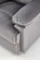 Fotel rozkładany DRAGER VELVET szary z wysuwanym podnóżkiem I sklep meblowy MIRAT.
