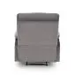 Fotel rozkładany DRAGER VELVET szary z wysuwanym podnóżkiem I sklep meblowy MIRAT.