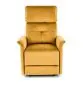 Fotel rozkładany SEMIR VELVET musztardowy z podnóżkiem I sklep meblowy MIRAT.