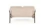 Sofa MILANO 2S beżowa/orzech na drewnianych nogach I sklep meblowy MIRAT. styl SKANDYNAWSKI