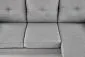 Sofa GERSON szara z podnóżkiem 3-osobowa I sklep meblowy MIRAT.