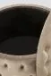 Pufa NUNEZ VELVET beżowa ze schowkiem pikowana I sklep meblowy MIRAT. styl GLAMOUR