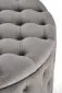 Pufa NUNEZ VELVET szara ze schowkiem okrągła I sklep meblowy MIRAT. styl GLAMOUR