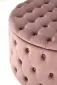 Pufa NUNEZ VELVET różowa ze schowkiem pikowana I sklep meblowy MIRAT. styl GLAMOUR