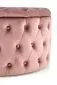 Pufa NUNEZ VELVET różowa ze schowkiem pikowana I sklep meblowy MIRAT. styl GLAMOUR