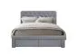 Łóżko tapicerowane MARISOL 160x200 szare pikowane wezgłowie I sklep meblowy MIRAT.