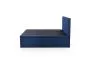 Łóżko kontynentalne ASENTO 160x200 granatowe tapicerowane I sklep meblowy MIRAT. styl GLAMOUR
