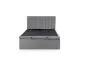 Łóżko kontynentalne ASENTO 160x200 szare do sypialni I sklep meblowy MIRAT. styl GLAMOUR