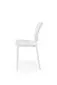 Krzesło K529 białe z tworzywa PVC do ogrodu I sklep meblowy MIRAT. styl SKANDYNAWSKI