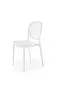 Krzesło K529 białe z tworzywa PVC do ogrodu I sklep meblowy MIRAT. styl SKANDYNAWSKI