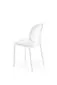 Krzesło K529 białe z tworzywa PVC do ogrodu I sklep meblowy MIRAT. styl SKANDYNAWSKI
