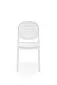 Krzesło K529 białe z tworzywa PVC do ogrodu I sklep meblowy MIRAT. styl SKANDYNAWSKI