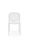 Krzesło K529 białe z tworzywa PVC do ogrodu I sklep meblowy MIRAT. styl SKANDYNAWSKI
