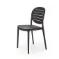 Krzesło K529 czarne z tworzywa PVC ogrodowe I sklep meblowy MIRAT.