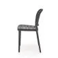Krzesło K529 czarne z tworzywa PVC ogrodowe I sklep meblowy MIRAT.